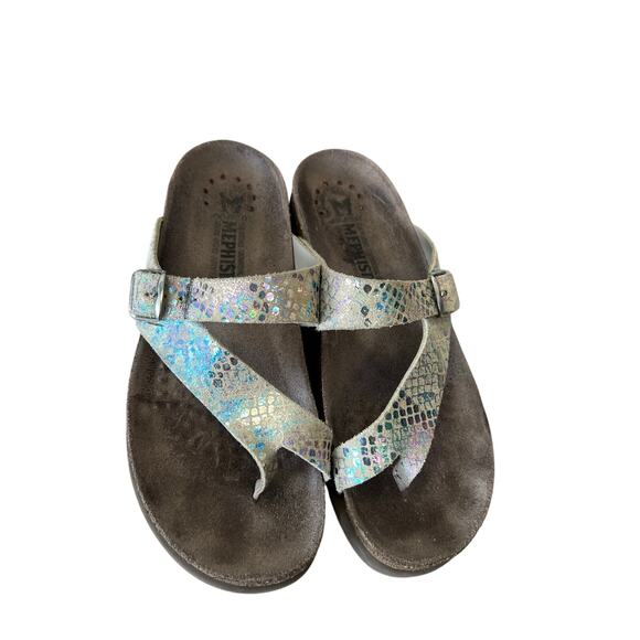 MEMPHISTO WOMENS LEATHER SANDAL SIZE 38 Size 8 USA - Picture 2 of 8